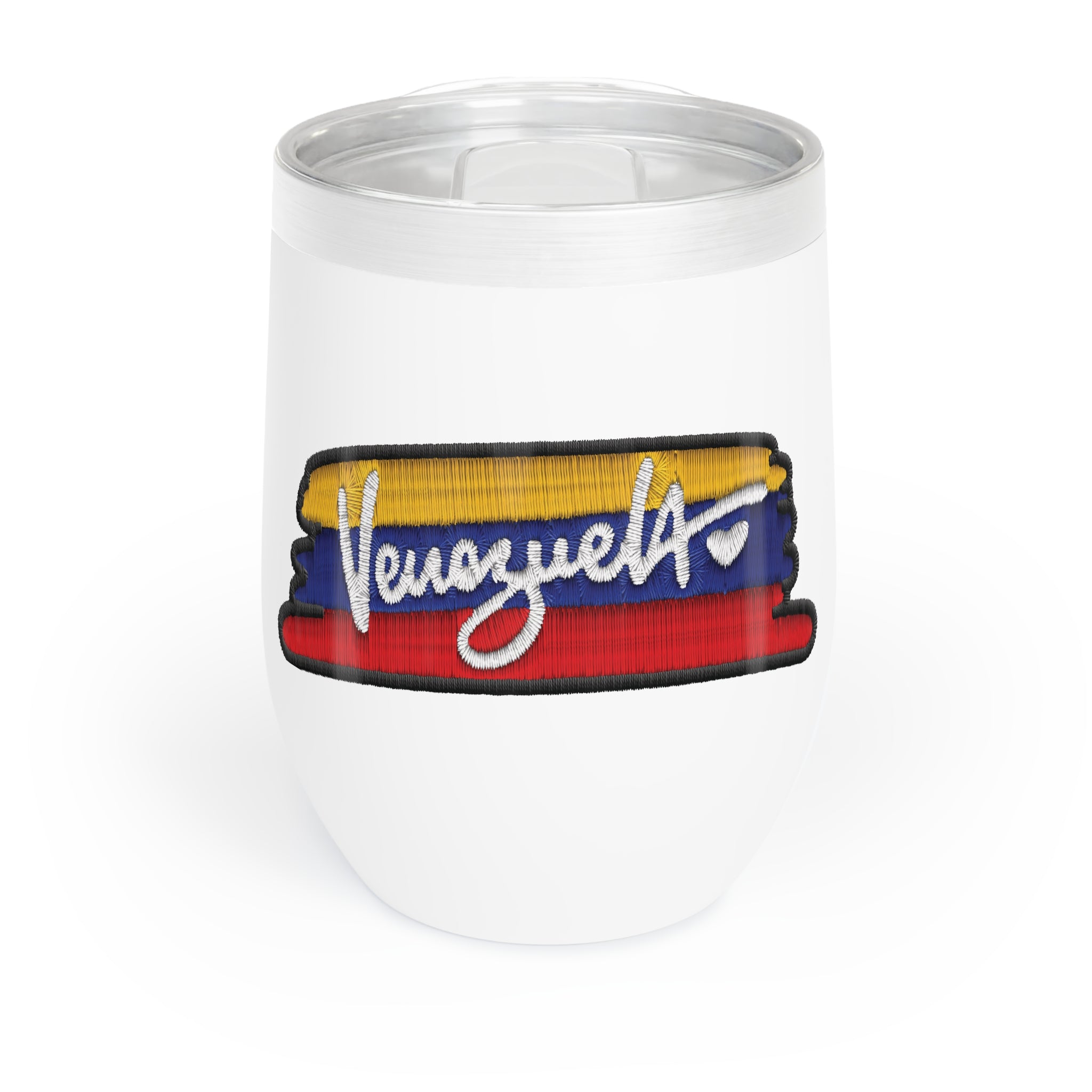 Venezuelan Chill Wine Tumbler, Insulated Wine Cup, Travel Mug, Themed Drinkware, Gift for Wine Lovers