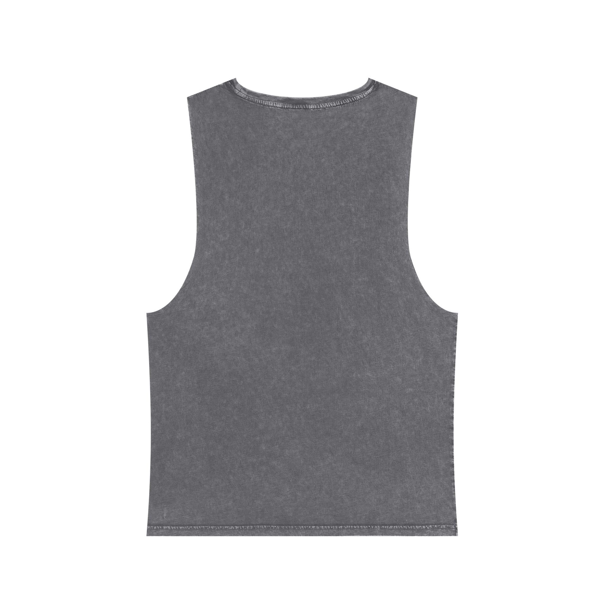 Unisex Stonewash Tank Top with Vintage Graphic, Casual Summer Apparel, Beachwear, Gym Top, Gift for Him/Her